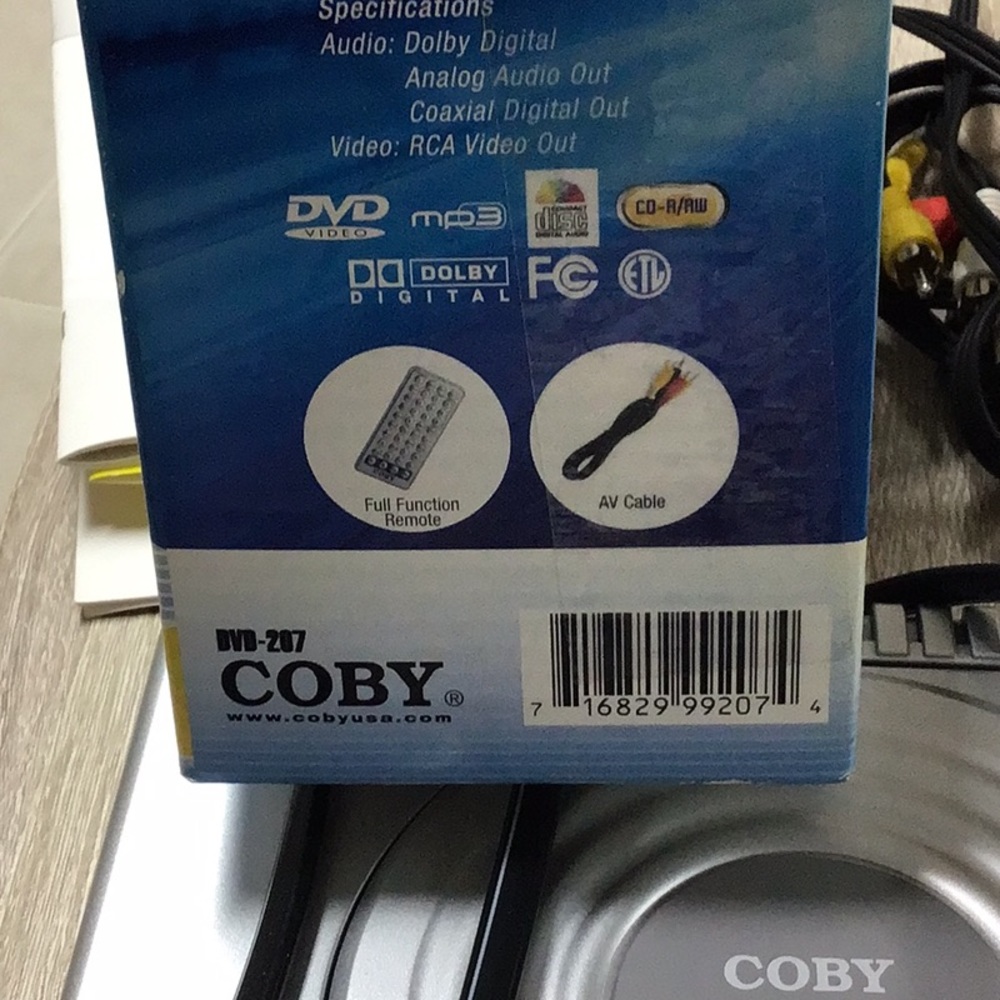 NEW COBY ULTRA COMPACT DVD PLAYER/CD/MP3PLAYER - Picture 14 of 14